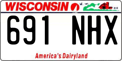 WI license plate 691NHX
