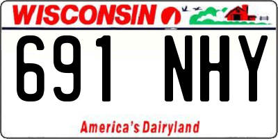 WI license plate 691NHY