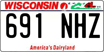 WI license plate 691NHZ
