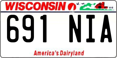 WI license plate 691NIA