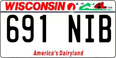 WI license plate 691NIB