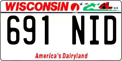 WI license plate 691NID