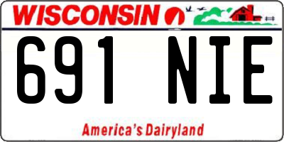 WI license plate 691NIE