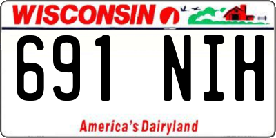 WI license plate 691NIH