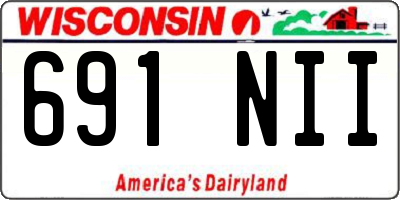 WI license plate 691NII
