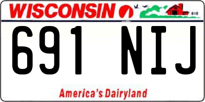 WI license plate 691NIJ