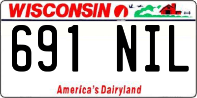 WI license plate 691NIL