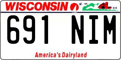 WI license plate 691NIM