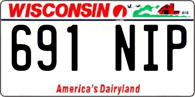 WI license plate 691NIP