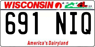 WI license plate 691NIQ