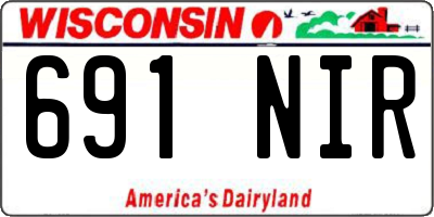 WI license plate 691NIR
