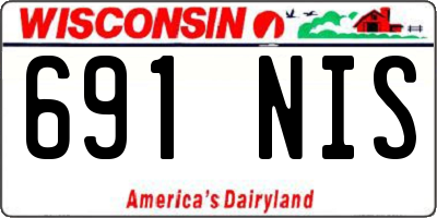 WI license plate 691NIS