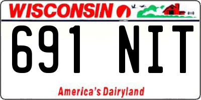 WI license plate 691NIT