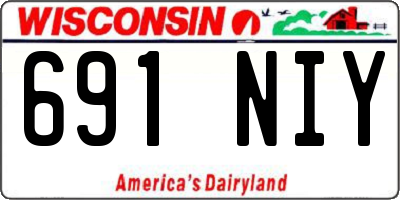 WI license plate 691NIY