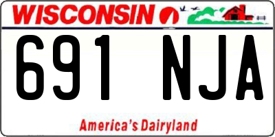 WI license plate 691NJA