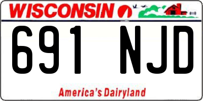 WI license plate 691NJD
