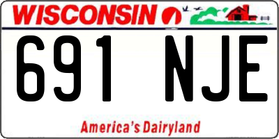 WI license plate 691NJE