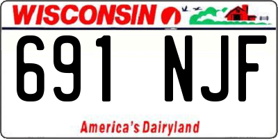 WI license plate 691NJF