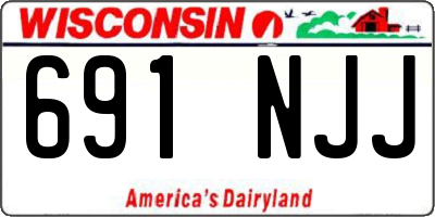 WI license plate 691NJJ