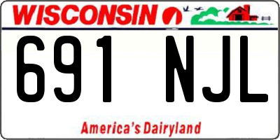WI license plate 691NJL