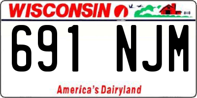 WI license plate 691NJM