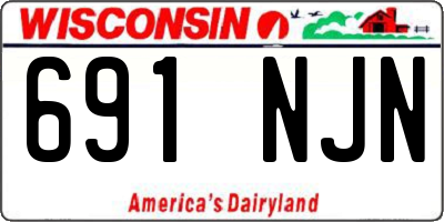 WI license plate 691NJN