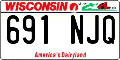 WI license plate 691NJQ