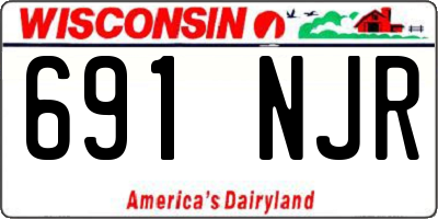 WI license plate 691NJR