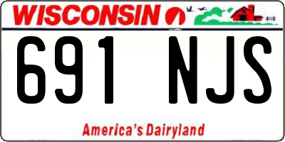 WI license plate 691NJS