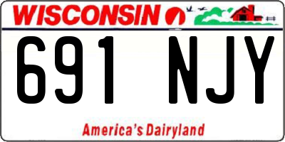 WI license plate 691NJY