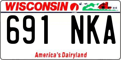 WI license plate 691NKA