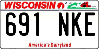 WI license plate 691NKE