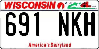 WI license plate 691NKH
