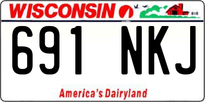WI license plate 691NKJ