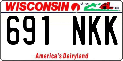 WI license plate 691NKK