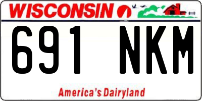 WI license plate 691NKM