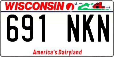 WI license plate 691NKN