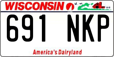 WI license plate 691NKP