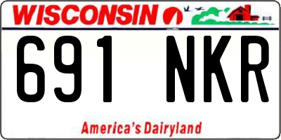 WI license plate 691NKR