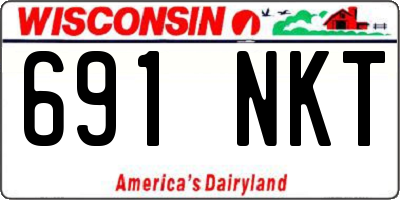 WI license plate 691NKT