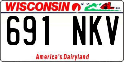 WI license plate 691NKV