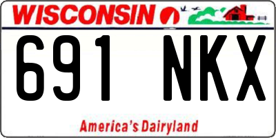 WI license plate 691NKX