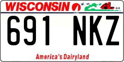 WI license plate 691NKZ