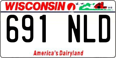 WI license plate 691NLD
