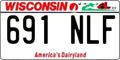 WI license plate 691NLF
