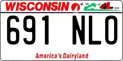 WI license plate 691NLO