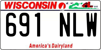 WI license plate 691NLW