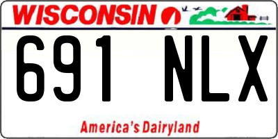 WI license plate 691NLX