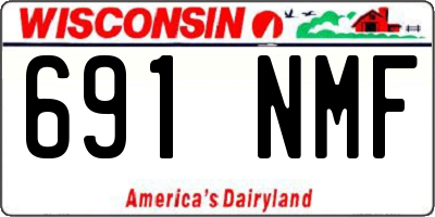 WI license plate 691NMF