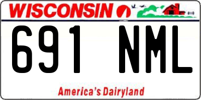 WI license plate 691NML